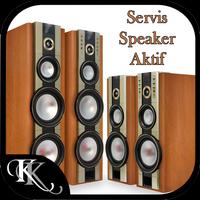 Servis Speaker Aktif الملصق