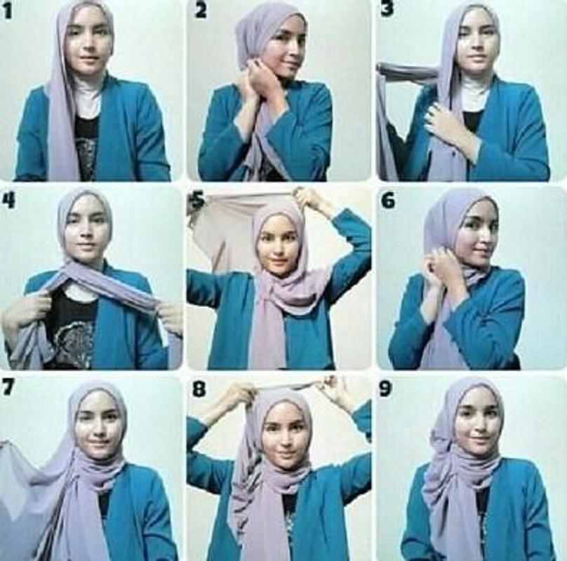 Tutorial Hijab Segi Empat Simple For Android Apk Download