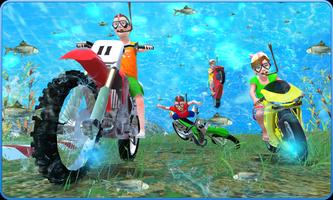 Kids Underwater MotorBike Race Adventure screenshot 1