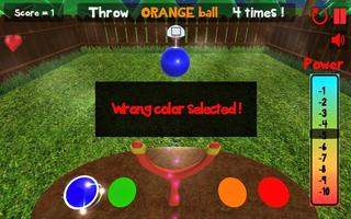 Basket and the Colored Balls 3D imagem de tela 3