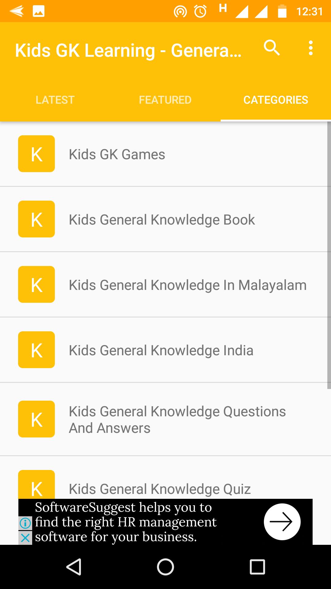 Kids Gk Learning Learn General Knowledge By Video For Android