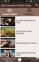 Kids Hairstyle VIDEOs Steps capture d'écran 1