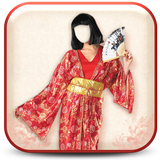 Kimono Geisha Photo Montage icône