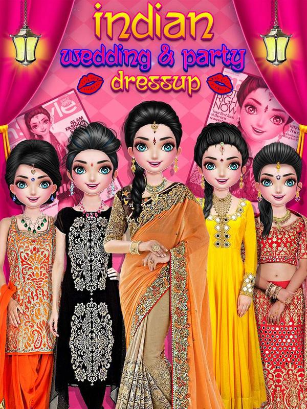 Indian Wedding Party Dressup Fashion For Android Apk Indian Wedding Party Dressup Fashion Poster