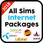 2018 All Sim Internet Packages ícone