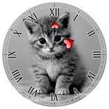 Kitty Clock Widget