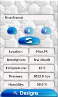 Kociak Zegar Widget Pogody plakat