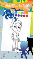 PJ color Masks coloring book screenshot 1