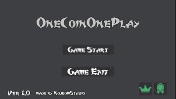 OneCoinOnePlay Plakat