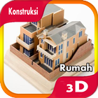 Konstruksi Rumah 3D icône