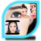 Koreanisches Makeup-Tutorial Zeichen