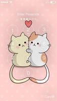 Cute Cat Kawaii Kitten Lock Screen syot layar 1