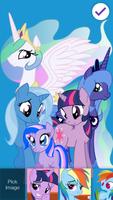 Poster Cute Pony Princess Art Security App Lock