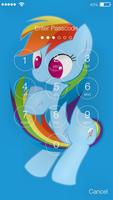 Cute Pony Princess Art Security App Lock captura de pantalla 1