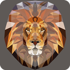 Beautiful Lion King Art Watercolor App Lock icono