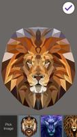 Beautiful Lion King Art Watercolor App Lock 截圖 2