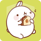 Kawaii Little Cute Funny Rabbit Bunny App Lock Zeichen