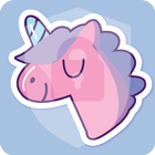 Magic Cartoon Unicorn Rainbow App Lock ikona