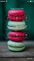 Rainbow French Sweet Macaron Security App Lock تصوير الشاشة 1