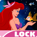 Little Ariel Cute Wallpaper Mermaid Princess Lock-APK