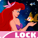 Little Ariel Cute Wallpaper Mermaid Princess Lock APK