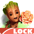 Little Groot Lovely  Baby Art Theme App Lock-APK