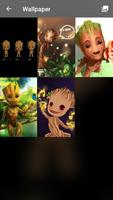 Little Groot Lovely  Baby Art Theme App Lock capture d'écran 3