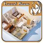 3D Modular Home Floor Plan icon