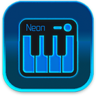 Neon piano simulator icône