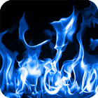 Blue Fire Live Wallpaper icône