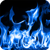 Blue Fire Live Wallpaper icône