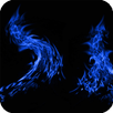 APK Blue Fire Pack 2 Wallpaper