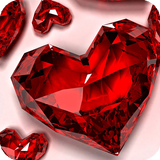 Diamond Hearts Live Wallaper icône