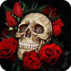 Skull & Roses Live Wallpaper icône