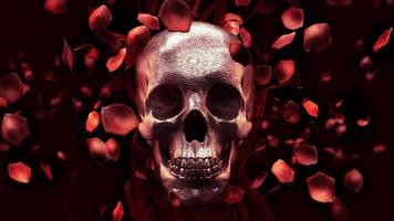 3 Schermata Skull & Roses Live Wallpaper