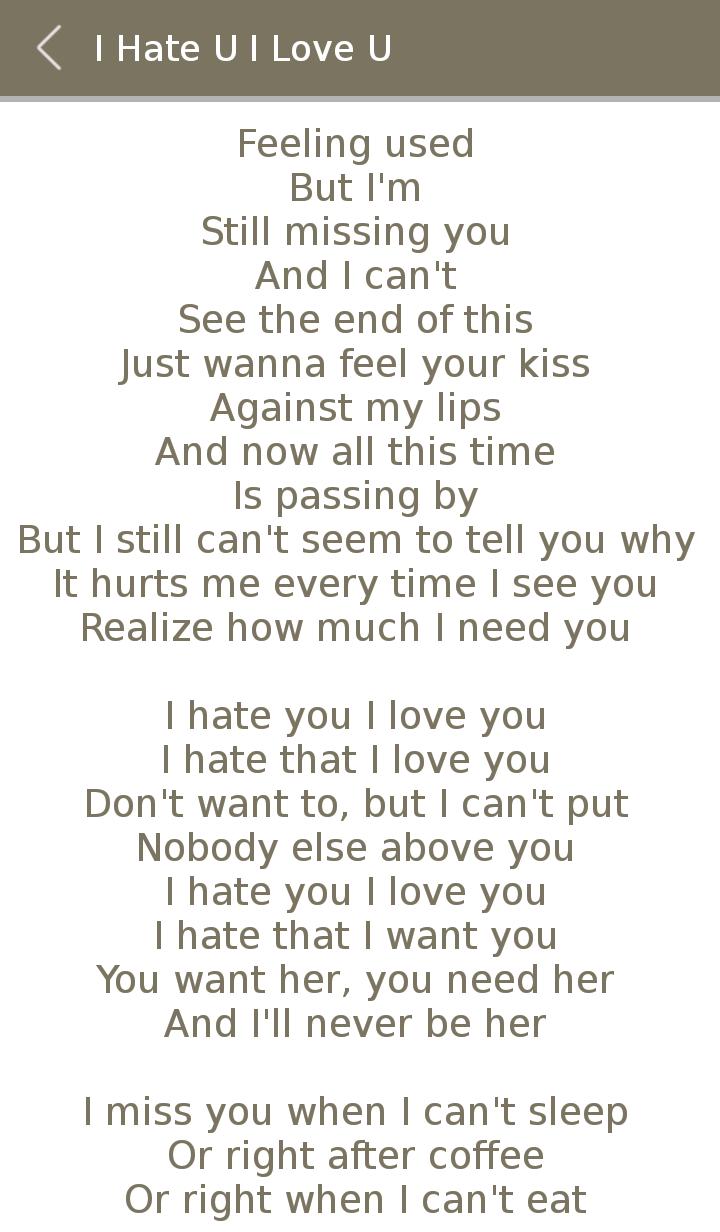 I miss you all the time lyrics