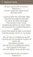 All Pokemon Album Songs Lyrics capture d'écran 3