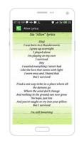 Sia - Alive Lyrics syot layar 1