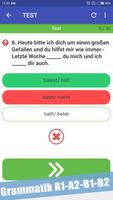 Test zur Deutsch Grammatik A1- imagem de tela 2