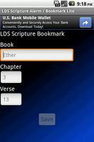 LDS Scripture Alarm/ Bookmark تصوير الشاشة 2