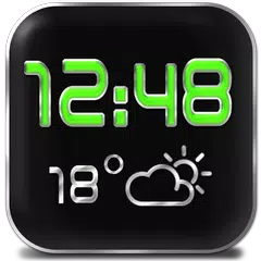 LED Digi Clock Weather Widget