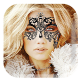 Lace Eye Mask Sticker Camera simgesi
