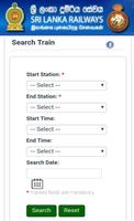برنامه‌نما Sri Lanka Railways Online Train Ticket Booking عکس از صفحه