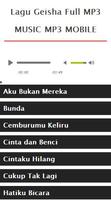 Lagu Geisha Full MP3 capture d'écran 1