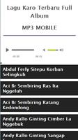 Lagu Karo Terbaru Full Album capture d'écran 1