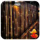 Cerca de bambu painéis ícone