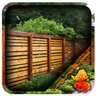 Horizontal Cedar Fence Design icon