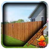 Temporary Wood Fence Design icon