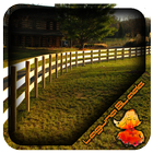 Wood Horse Fence Design icon