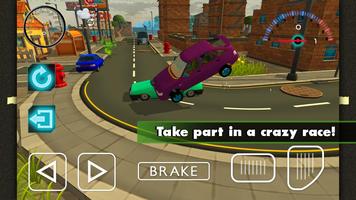 Lilac Lada Sedan Racing 3D 스크린샷 3